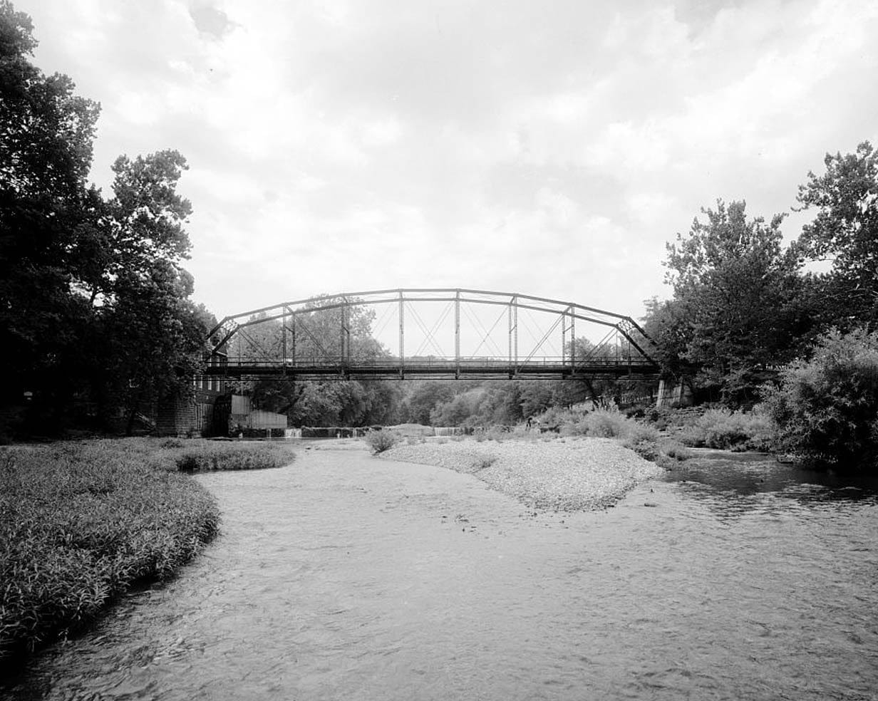 Historic Photo : War Eagle Bridge, Spanning War Eagle Creek at Benton County Road No. 98, War Eagle, Benton County, AR 4 Photograph