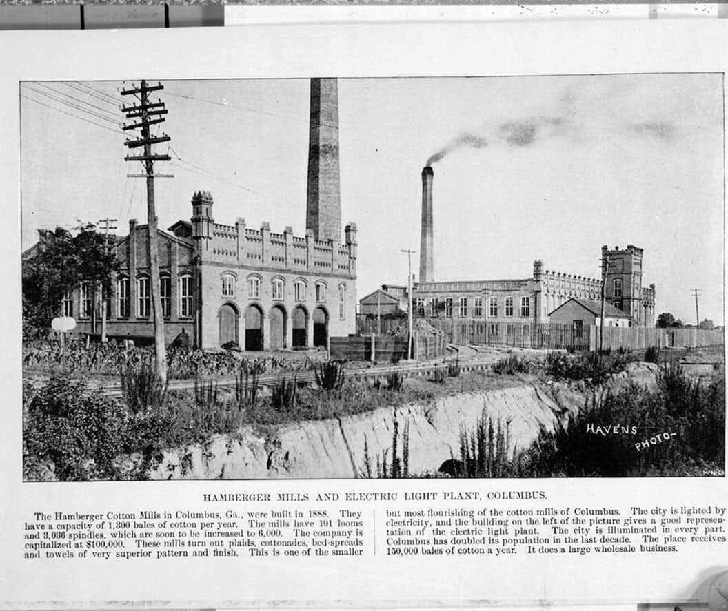 Historic Photo : Water Power Development at Falls of Chattahoochee, Chattahoochee River, Columbus, Muscogee County, GA 9 Photograph