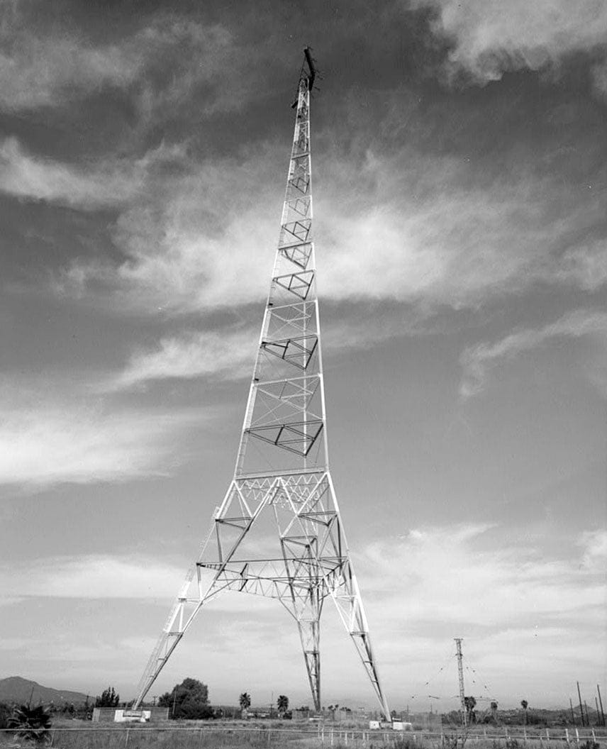 Historic Photo : Chollas Heights Naval Radio Transmitting Facility, Tower 32, 6410 Zero Road, San Diego, San Diego County, CA 2 Photograph