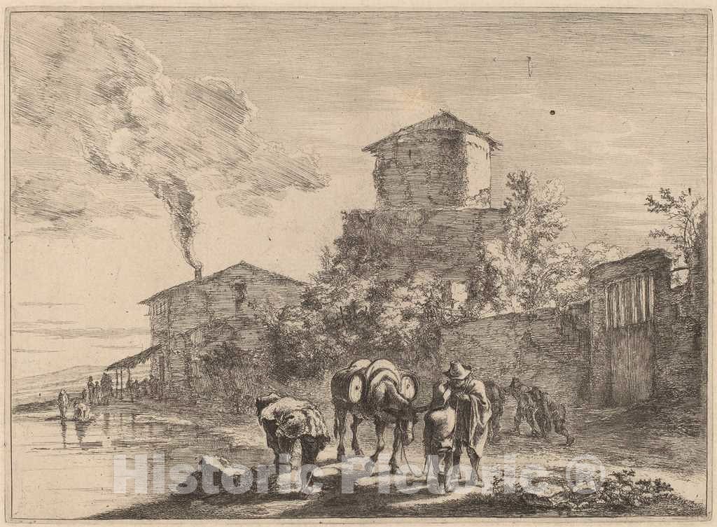 Art Print : Jan Both, The Hinny Drover, via Appia - Vintage Wall Art