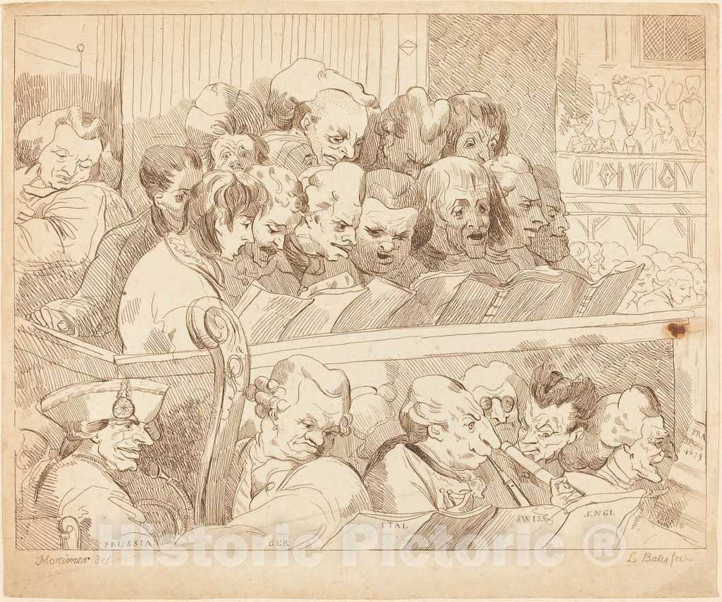 Art Print : Bates After Mortimer, Choir - Vintage Wall Art