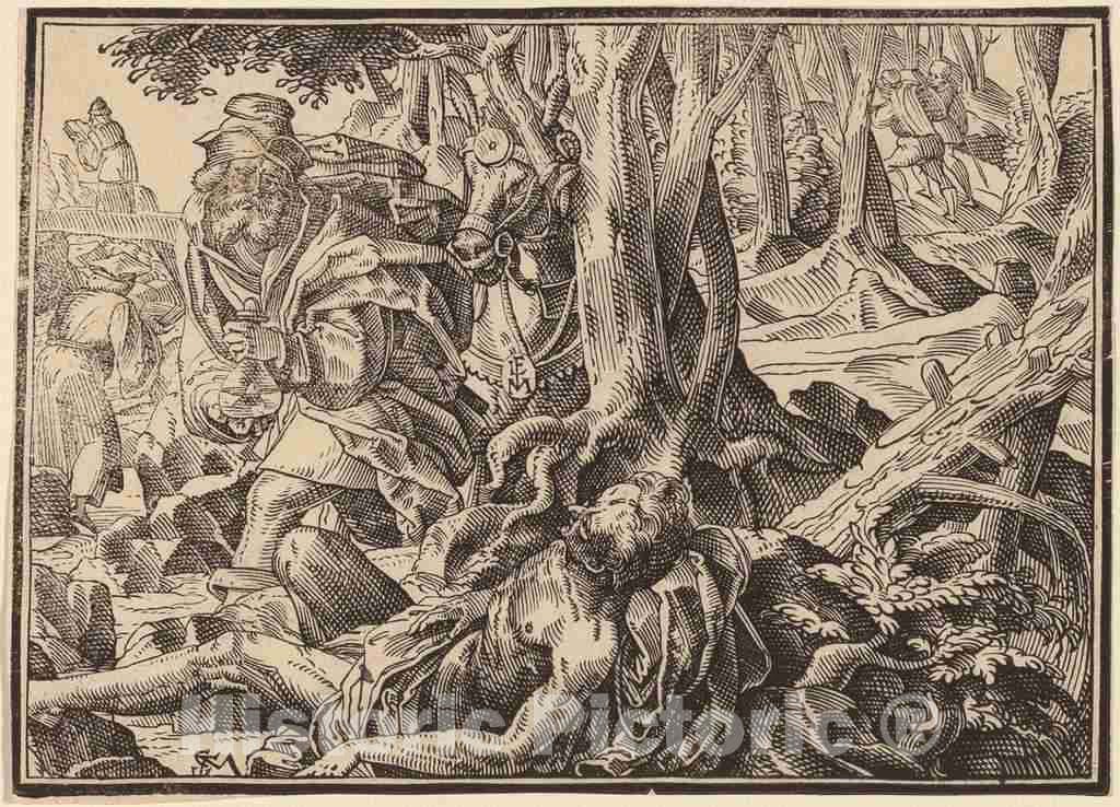 Art Print : Christoph Murer, Christ Tells His Disciples of The Last Judgment, 1630 - Vintage Wall Art