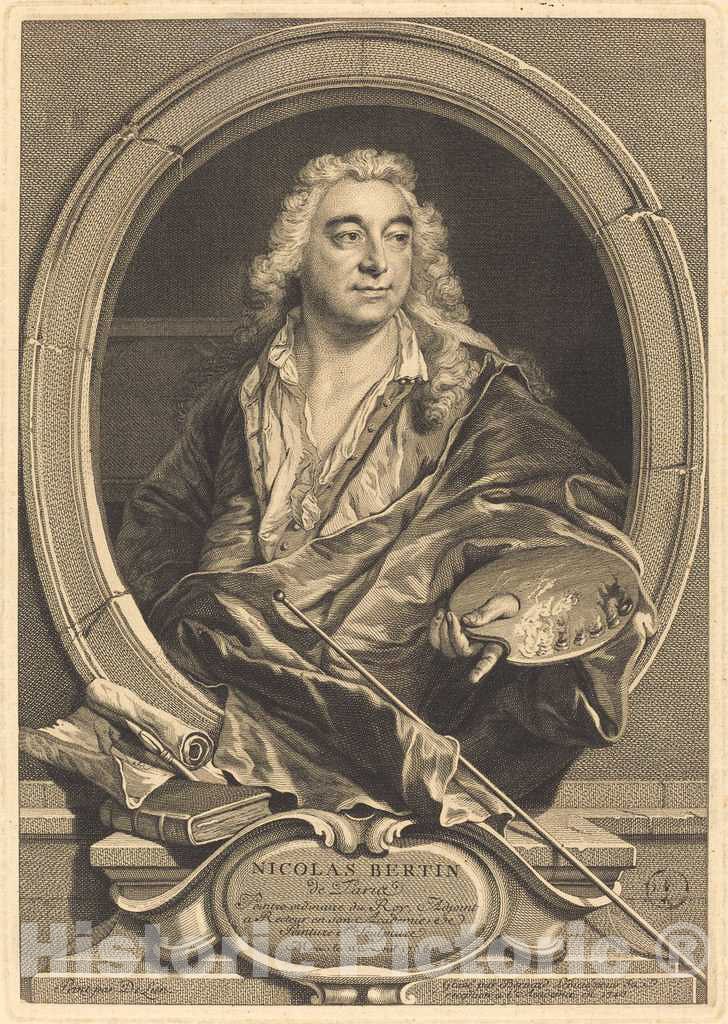 Art Print : Lepicie After Delyen, Nicholas Bertin, 1740 - Vintage Wall Art