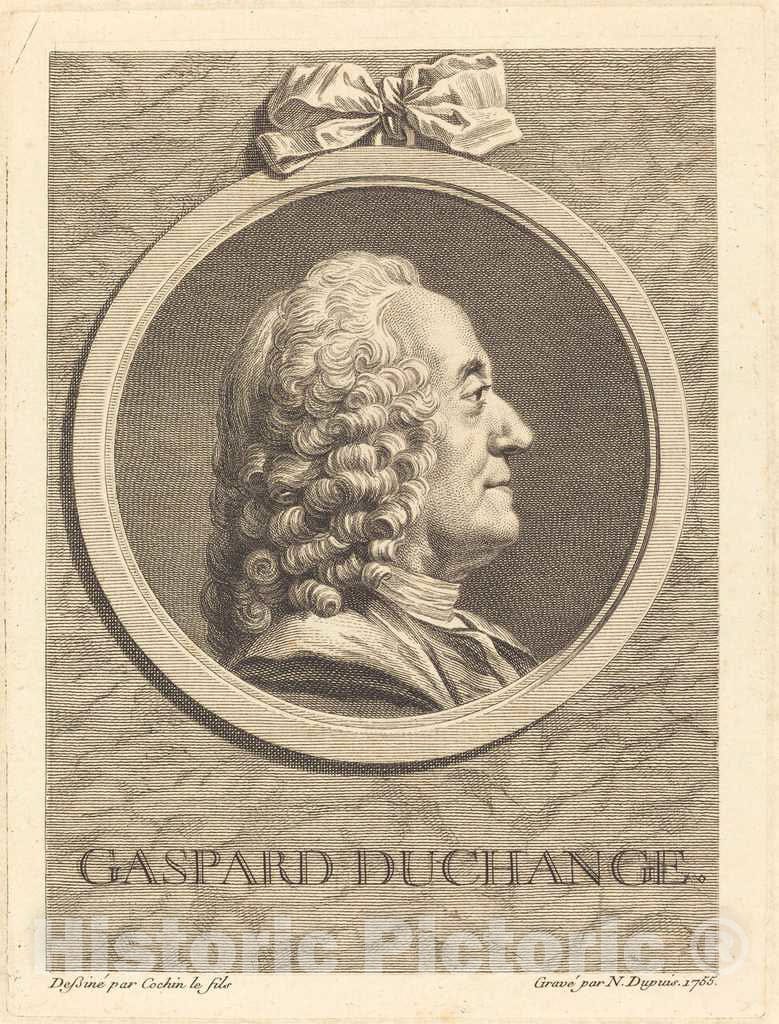 Art Print : Nicolas-Gabriel Dupuis After Cochin II, Gaspard Duchange, 1755 - Vintage Wall Art