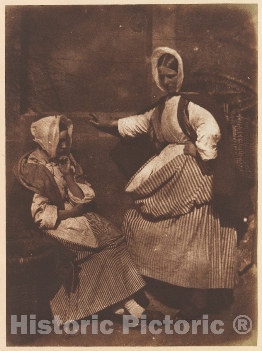 Photo Print : Hill and Adamson - Newhaven Fishwives : Vintage Wall Art