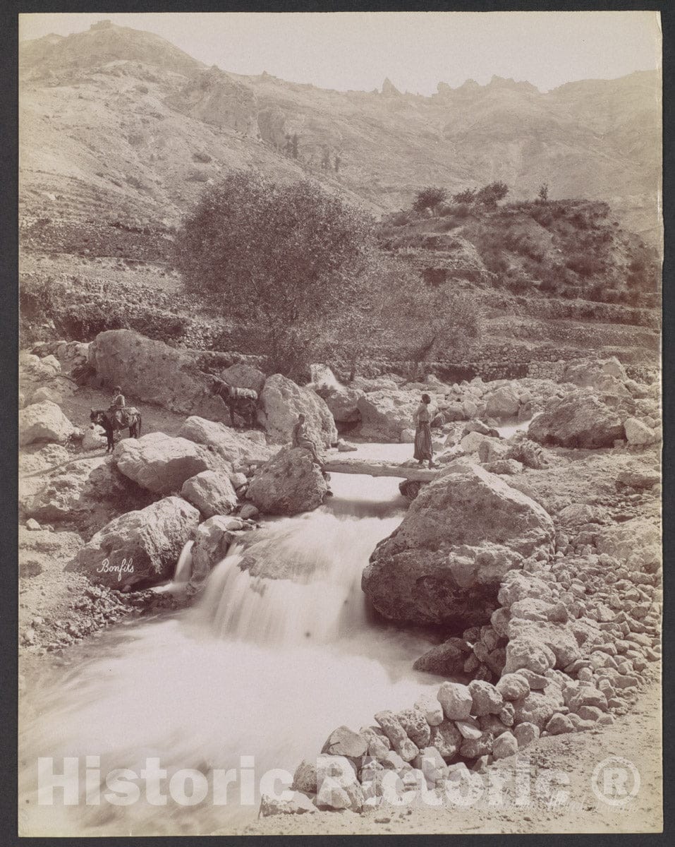 Photo Print : Félix Bonfils - Cous du Kadisha, Monte Libon : Vintage Wall Art