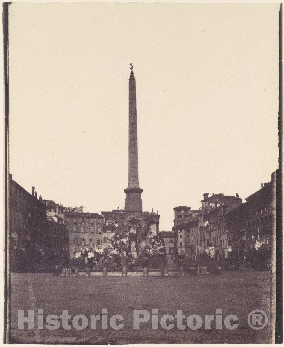 Photo Print : Piazza Navona, Rome : Vintage Wall Art