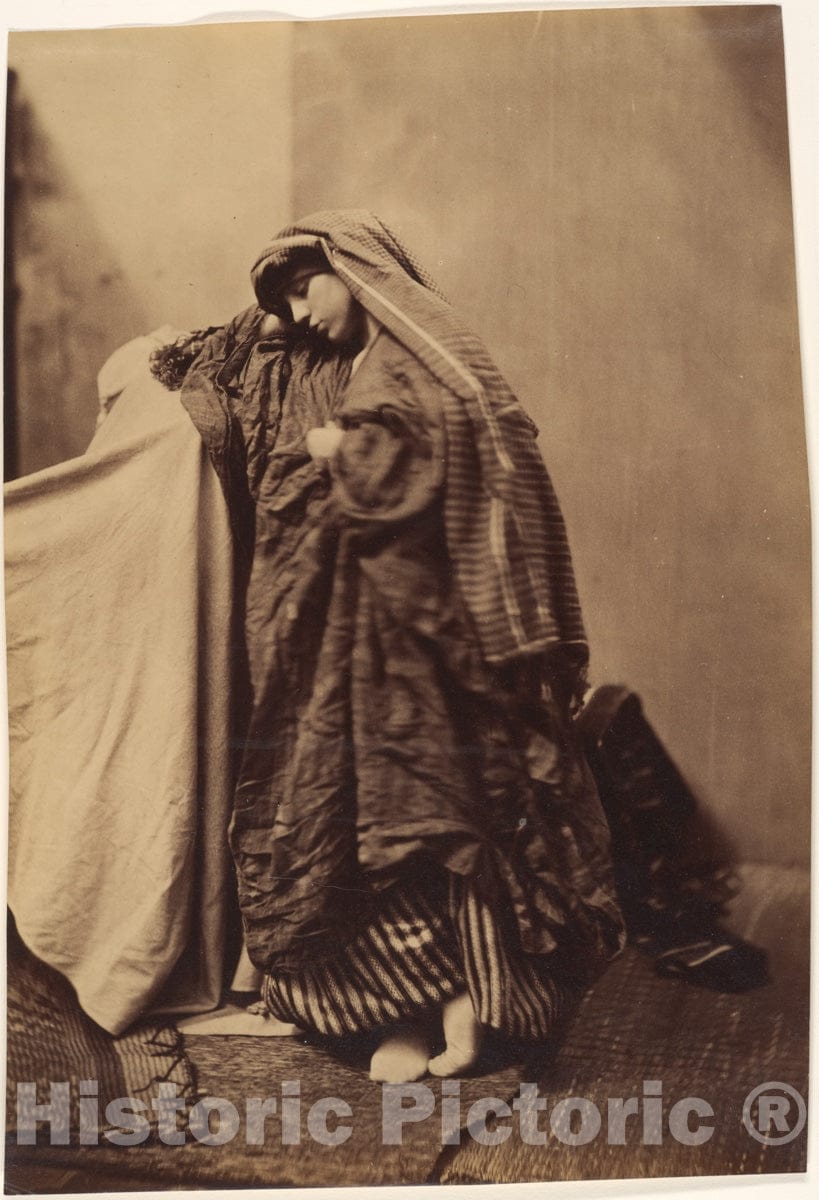 Photo Print : Roger Fenton - Orientalist Study of a Woman : Vintage Wall Art