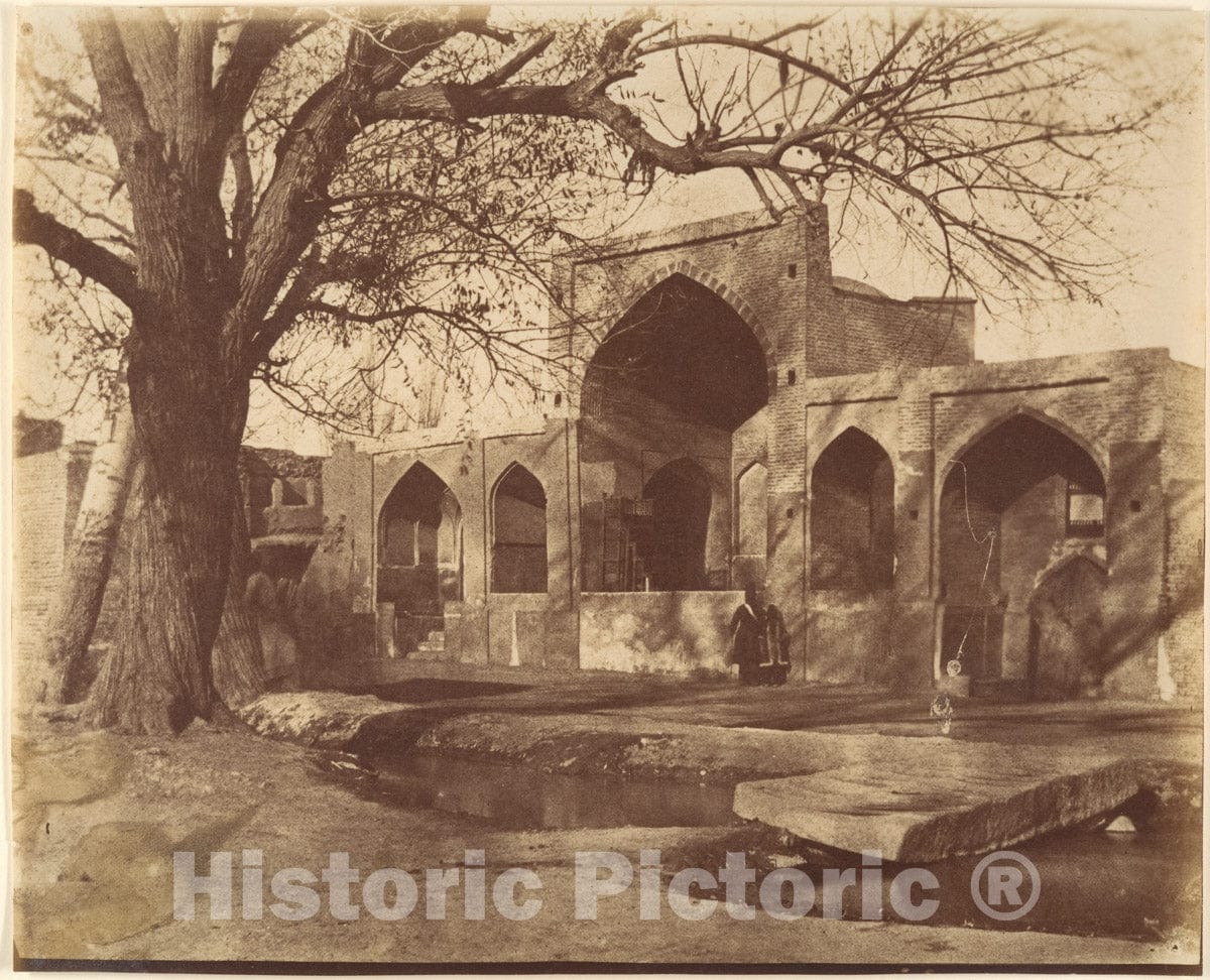 Photo Print : Nadir Shah's Golden Gate and Minaret. Otherwise Known as The Golden IWAN of Ali Shir Nawai - Artist: Luigi Pesce - Created: 1840s–60s : Vintage Wall Art