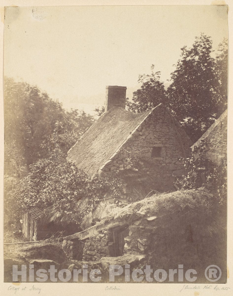 Photo Print : Joseph Cundall - Cottage at Jersey : Vintage Wall Art