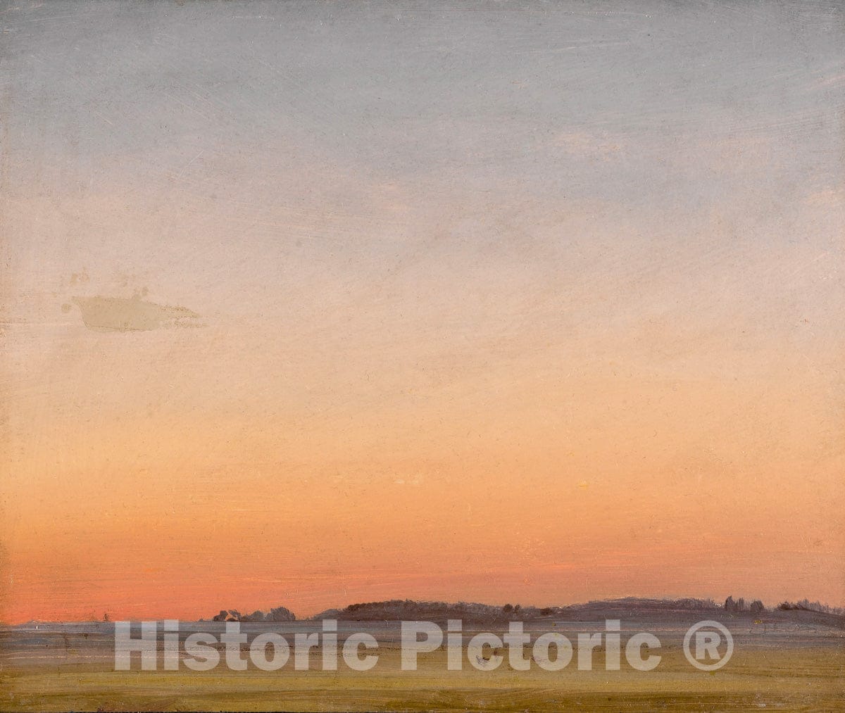 Art Print : Circle of Carl Rottmann - Landscape : Vintage Wall Art