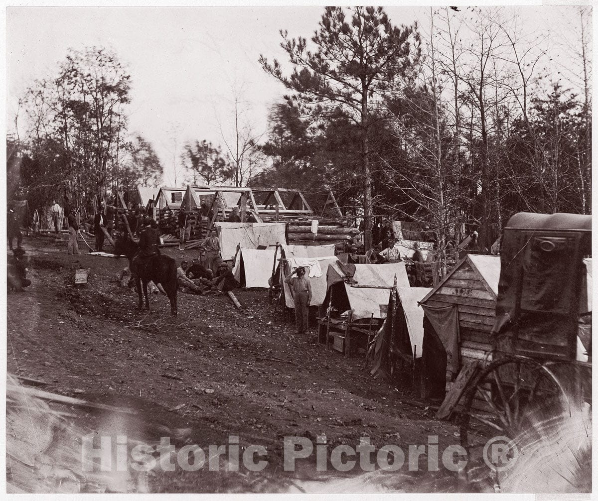 Photo Print : Andrew Joseph Russell - Crow's Nest, Battery and Lookout : Vintage Wall Art