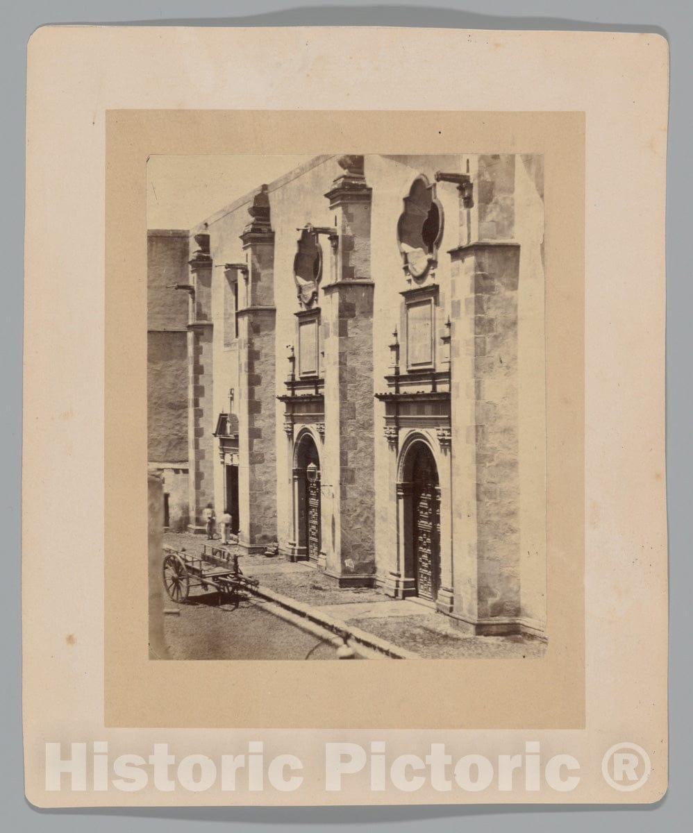 Photo Print : François Aubert - Place of Imprisonment for Emperor Maxmilian of Mexico and Soldiers : Vintage Wall Art