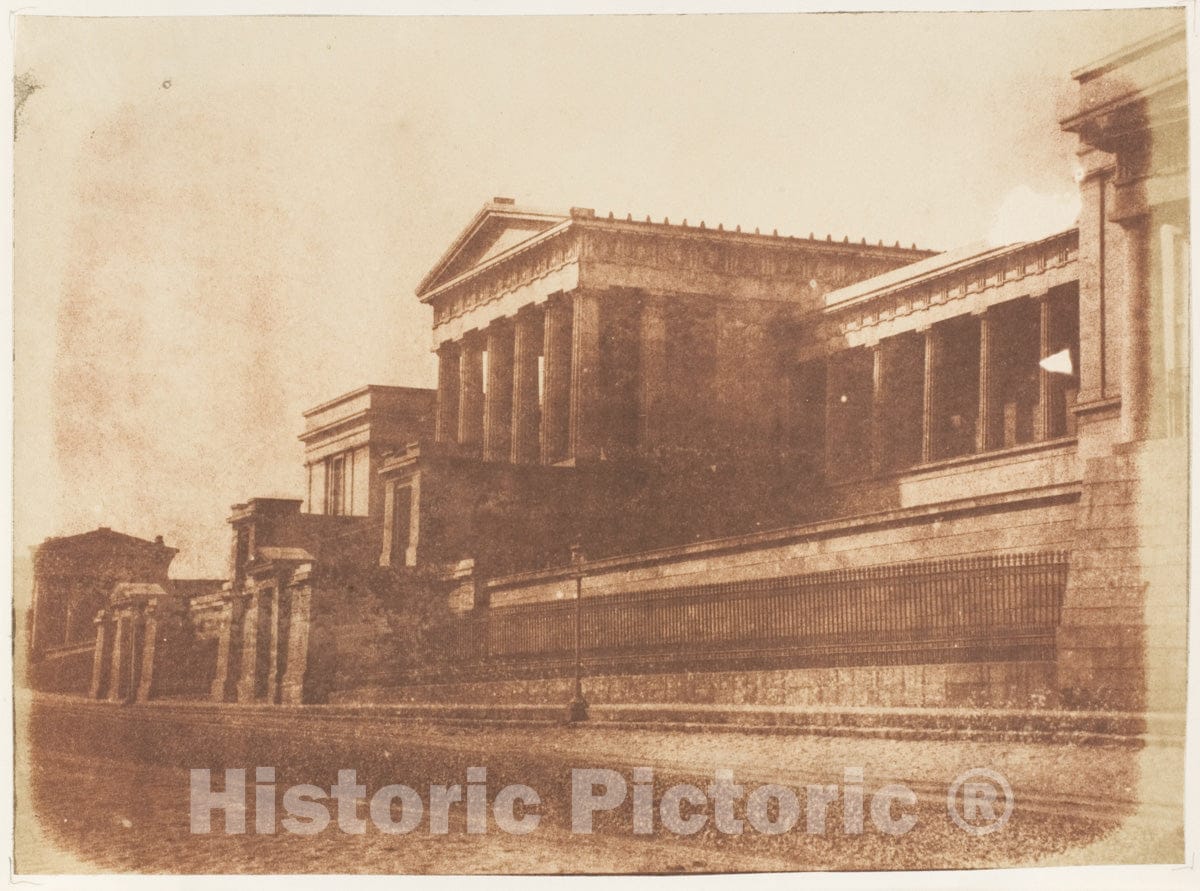 Photo Print : Hill and Adamson - Old Royal High School, Calton Hill, Edinburgh : Vintage Wall Art