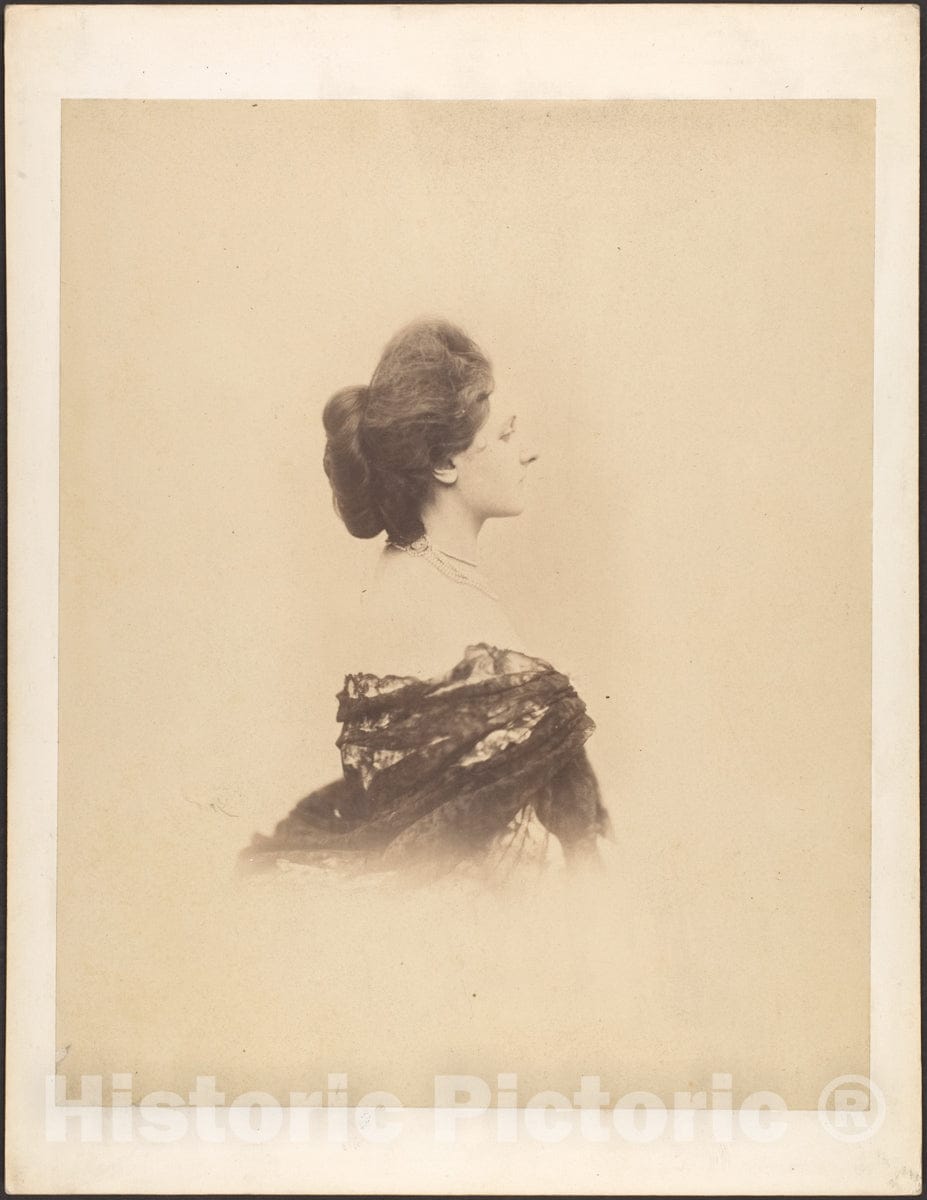 Photo Print : Pierre-Louis Pierson - Profile with Chignon, Large : Vintage Wall Art