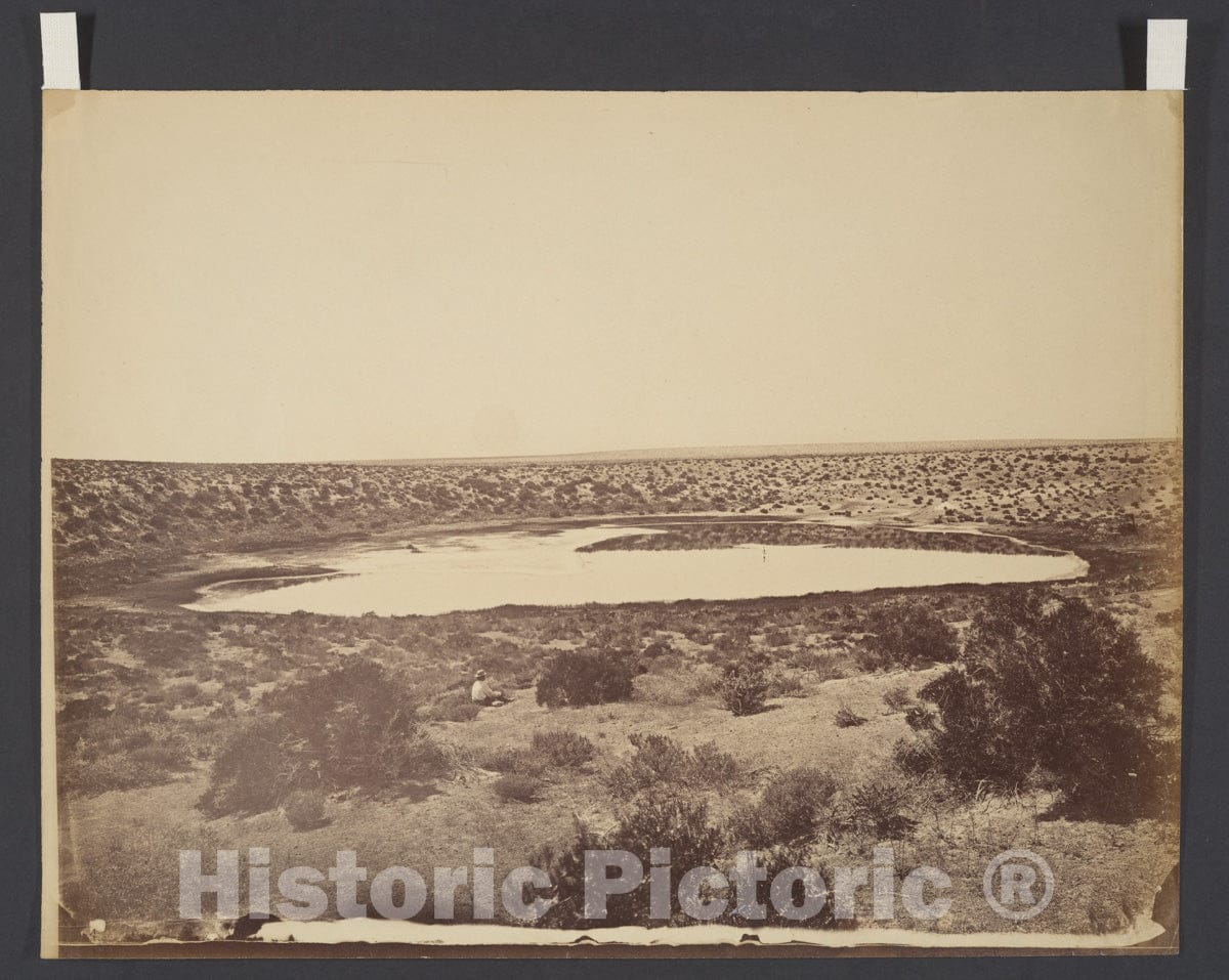 Photo Print : Timothy H. O'sullivan - Desert Lake, Near Ragtown, Nevada : Vintage Wall Art