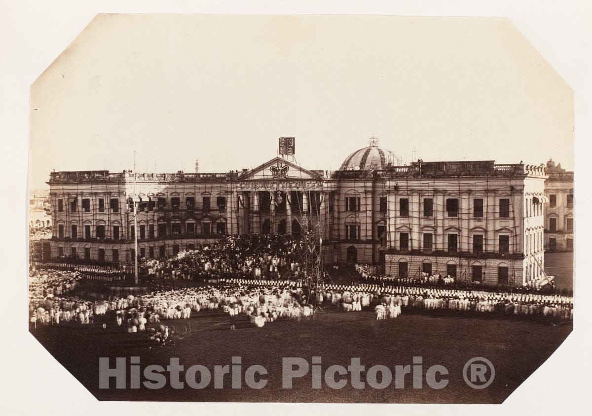 Photo Print : Queens Proclamation, Government House, Calcutta, November 1858 : Vintage Wall Art