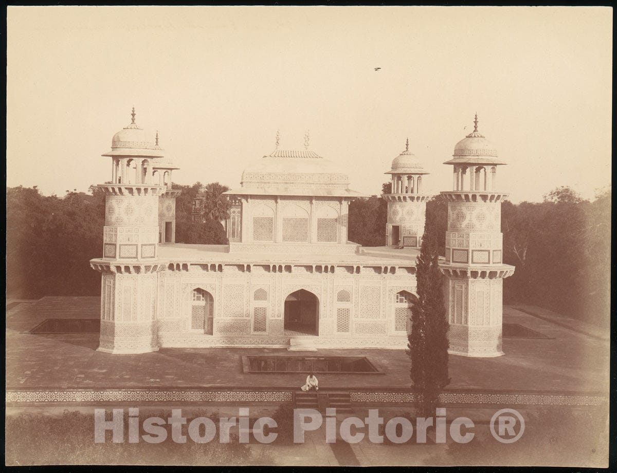 Photo Print : Itmad-Ud-Daulah's Tomb, Agra 2 : Vintage Wall Art