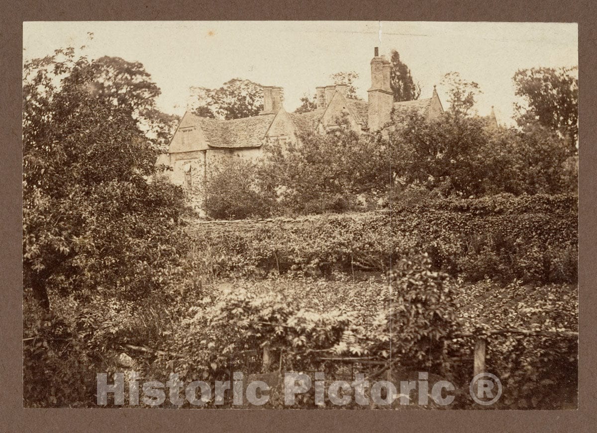 Art Print : Frederick H. Evans - Kelmscott Manor from The Garden : Vintage Wall Art