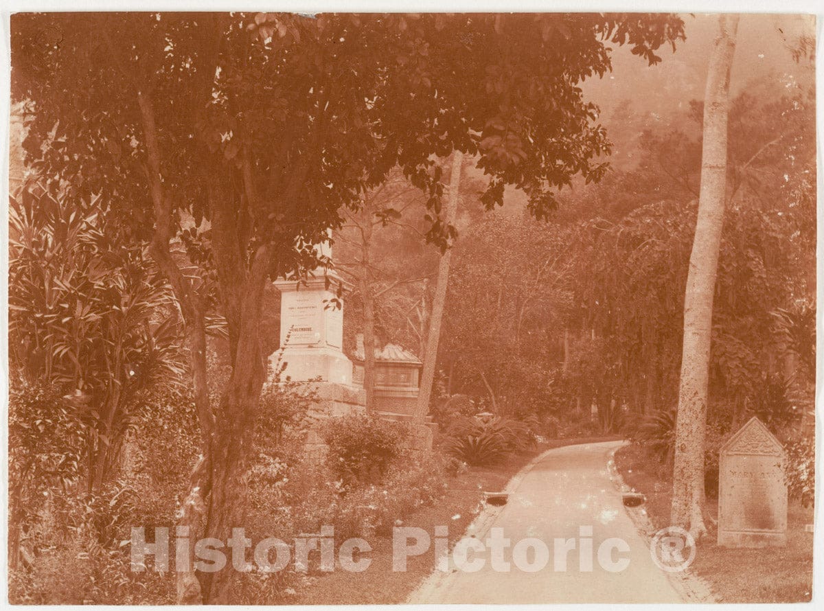 Photo Print : Adolf de Meyer - Hong Kong Cemetery 1 : Vintage Wall Art