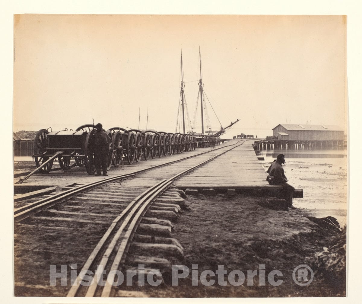 Photo Print : Thomas C. Roche - Ordnance Wharf, City Point, Virginia v.1 : Vintage Wall Art