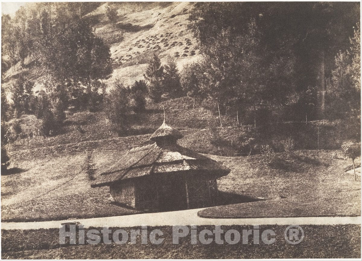 Photo Print : W. H. Guebhard - Rustic Pavilion at Eaux-Bonnes : Vintage Wall Art