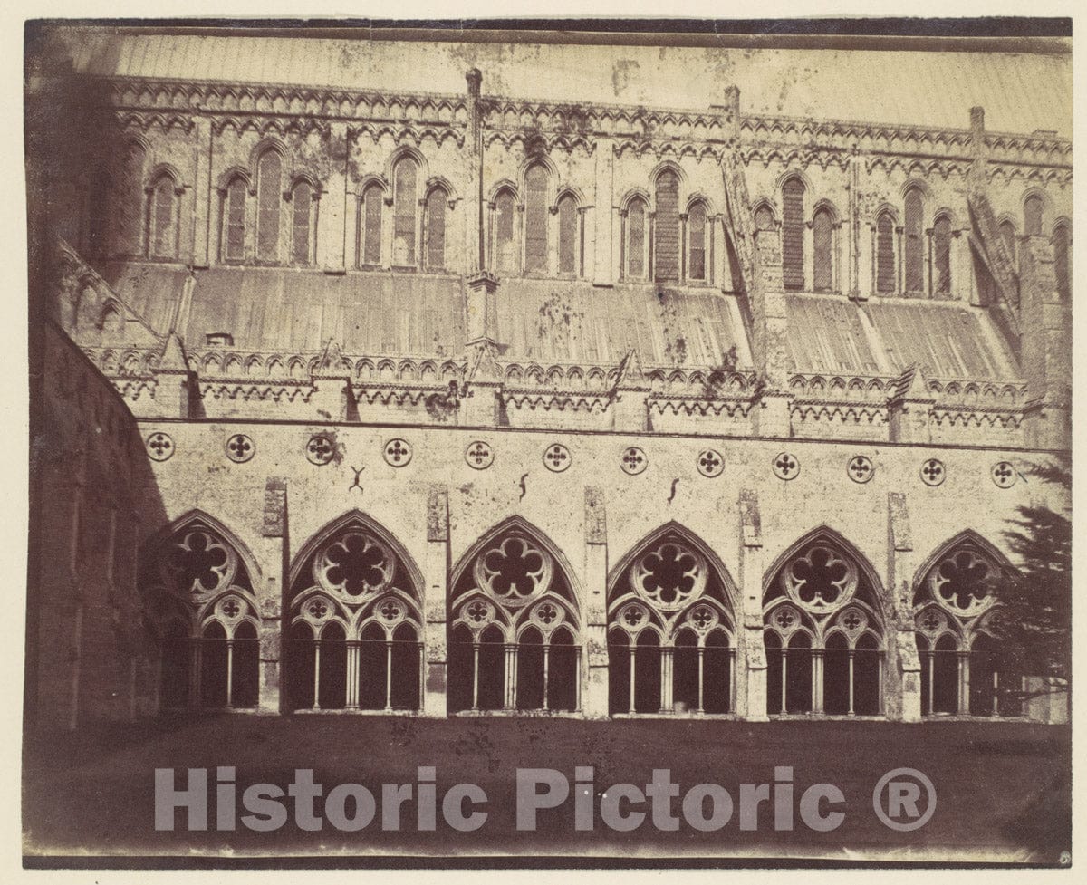 Photo Print : Salisbury Cathedral 1 : Vintage Wall Art