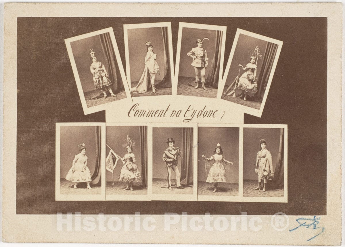 Photo Print : Studio Géruzet frères - Comment va t'y donc? : Vintage Wall Art