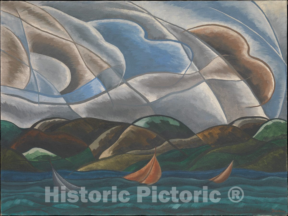 Art Print : Arthur Dove - Clouds and Water : Vintage Wall Art