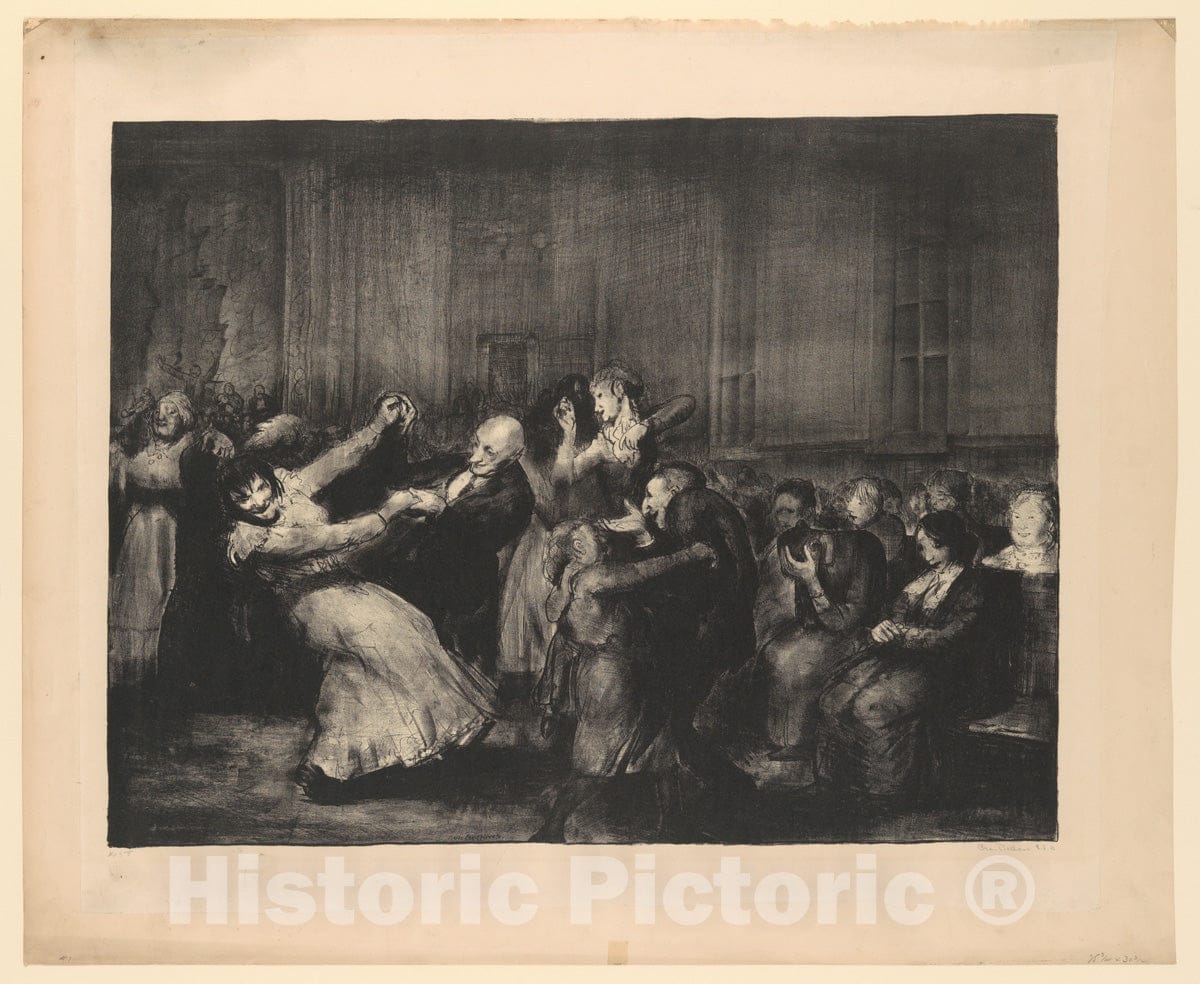 Art Print : George Bellows - Dance in a Madhouse : Vintage Wall Art