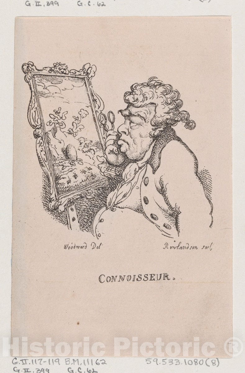 Art Print : Thomas Rowlandson - Connoisseur : Vintage Wall Art