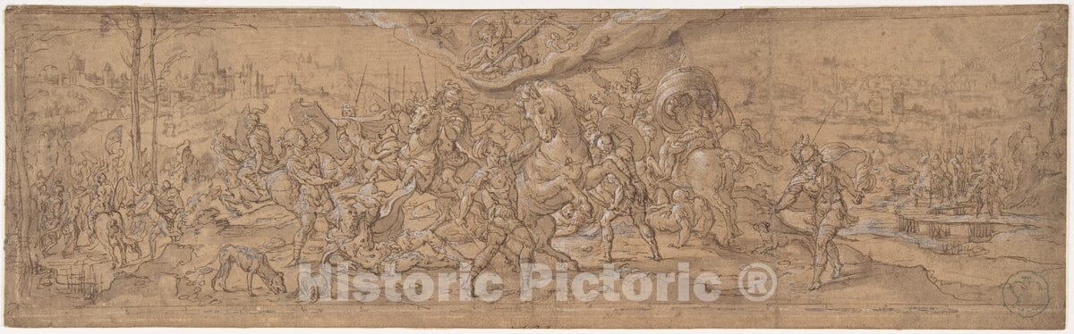 Art Print : Circle of Pieter Coecke Van Aelst - Conversion of St. Paul : Vintage Wall Art