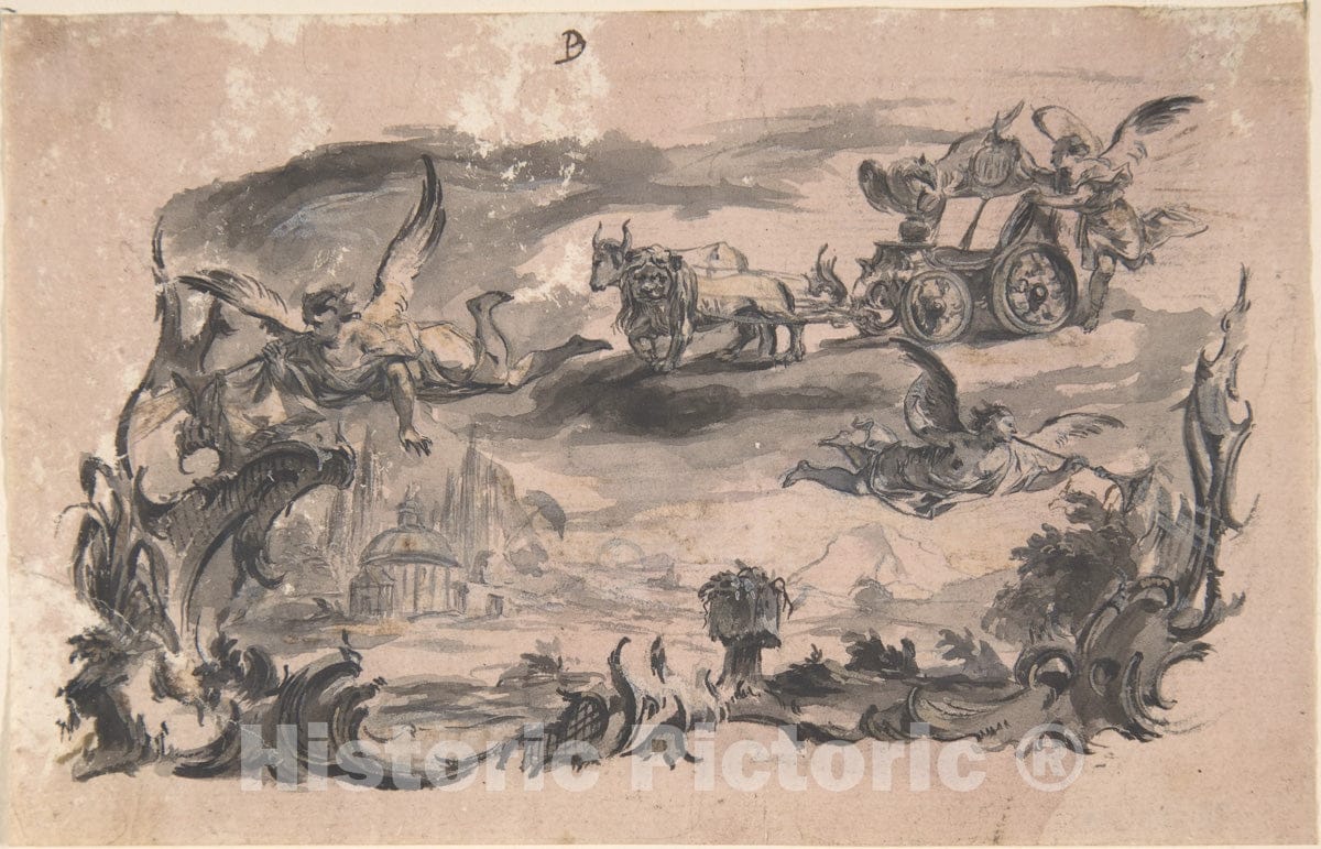 Art Print : Franz Sigrist - Design for a Book Illustration 2 : Vintage Wall Art