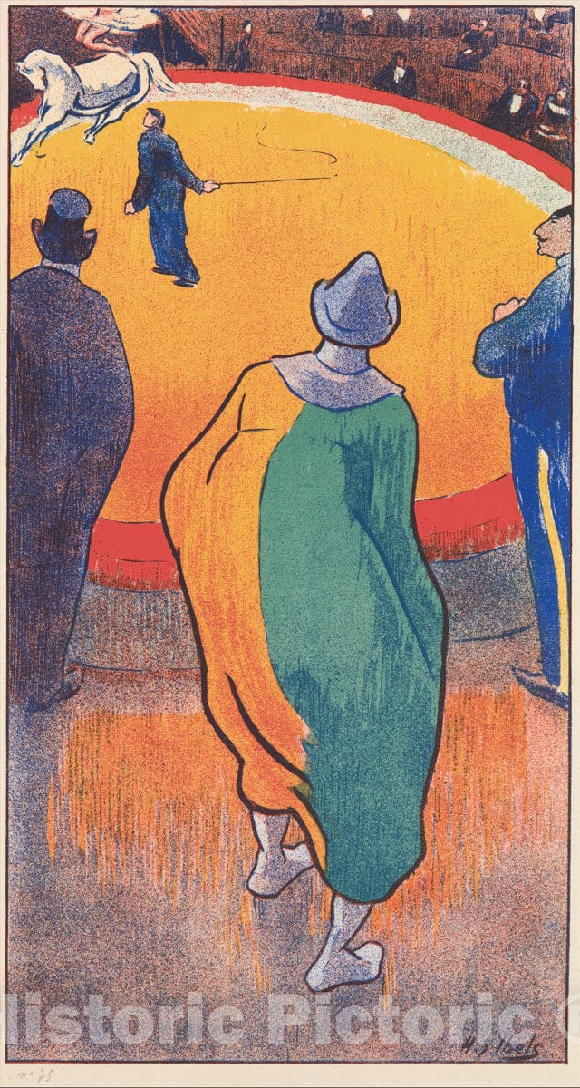 Art Print : Henri-Gabriel Ibels - Circus (Au Cirque) (Circus Ring) : Vintage Wall Art