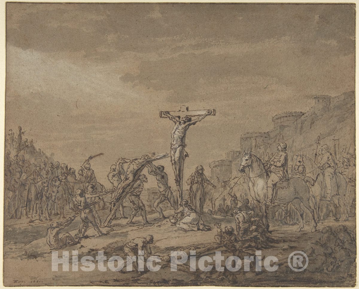 Art Print : Thomas de Keyser - Crucifixion : Vintage Wall Art