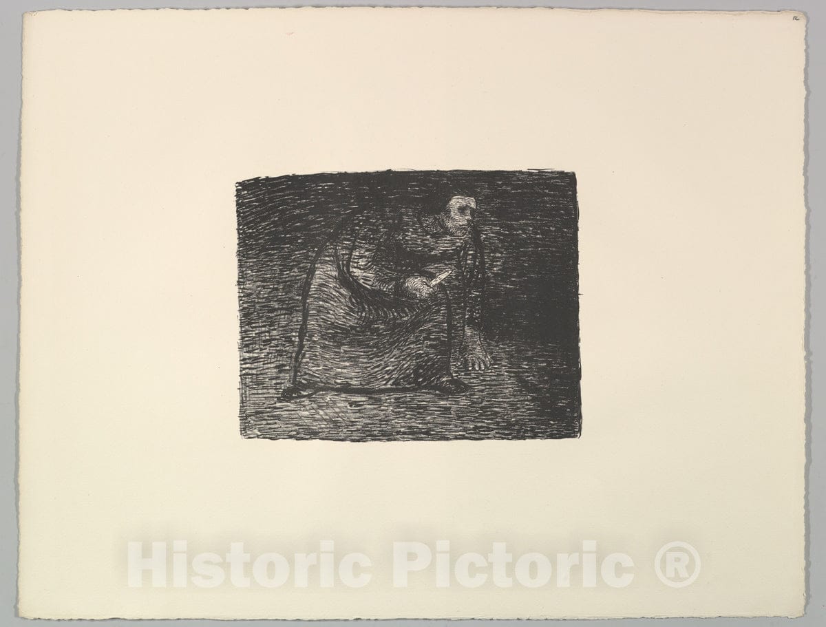 Art Print : Ernst Barlach - Considering Murder (Auf Mord Bedacht) : Vintage Wall Art