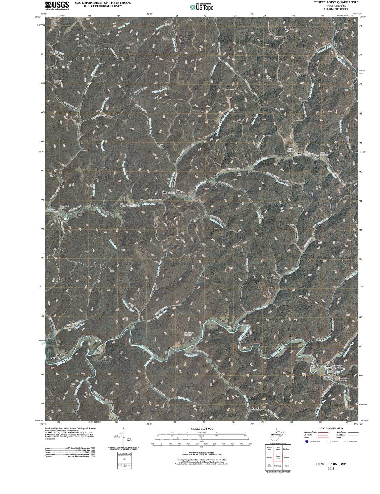 2011 Center Point, WV - West Virginia - USGS Topographic Map