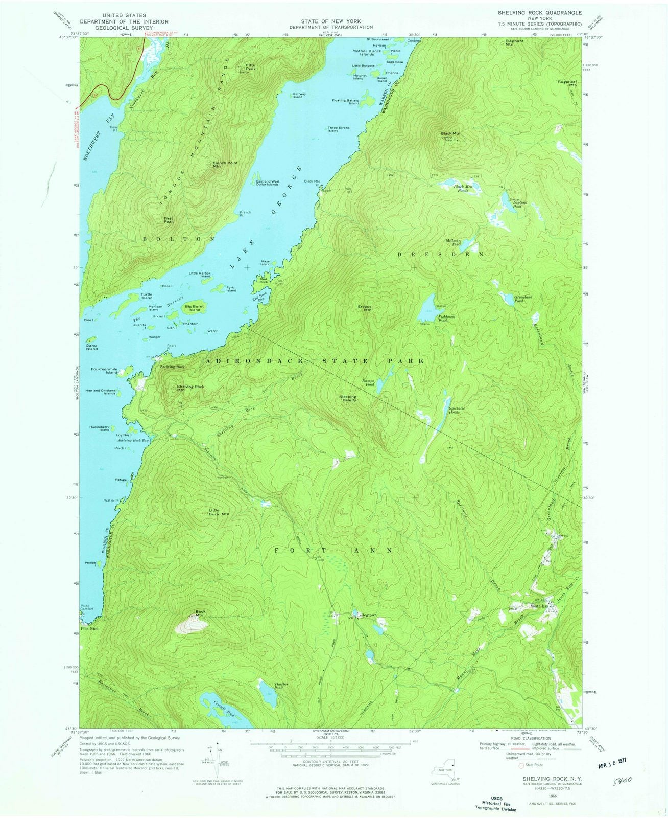 1966 Shelving Rock, NY - New York - USGS Topographic Map