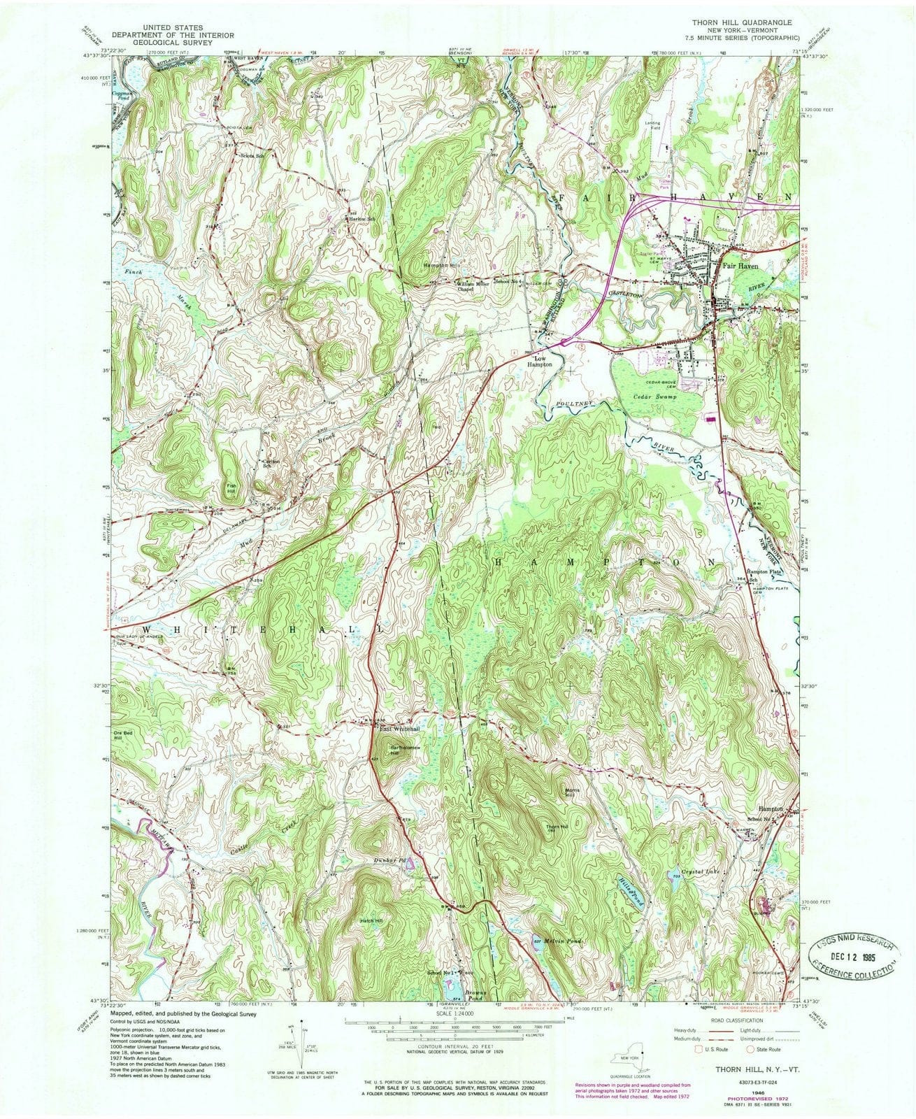 1946 Thorn Hill, NY - New York - USGS Topographic Map