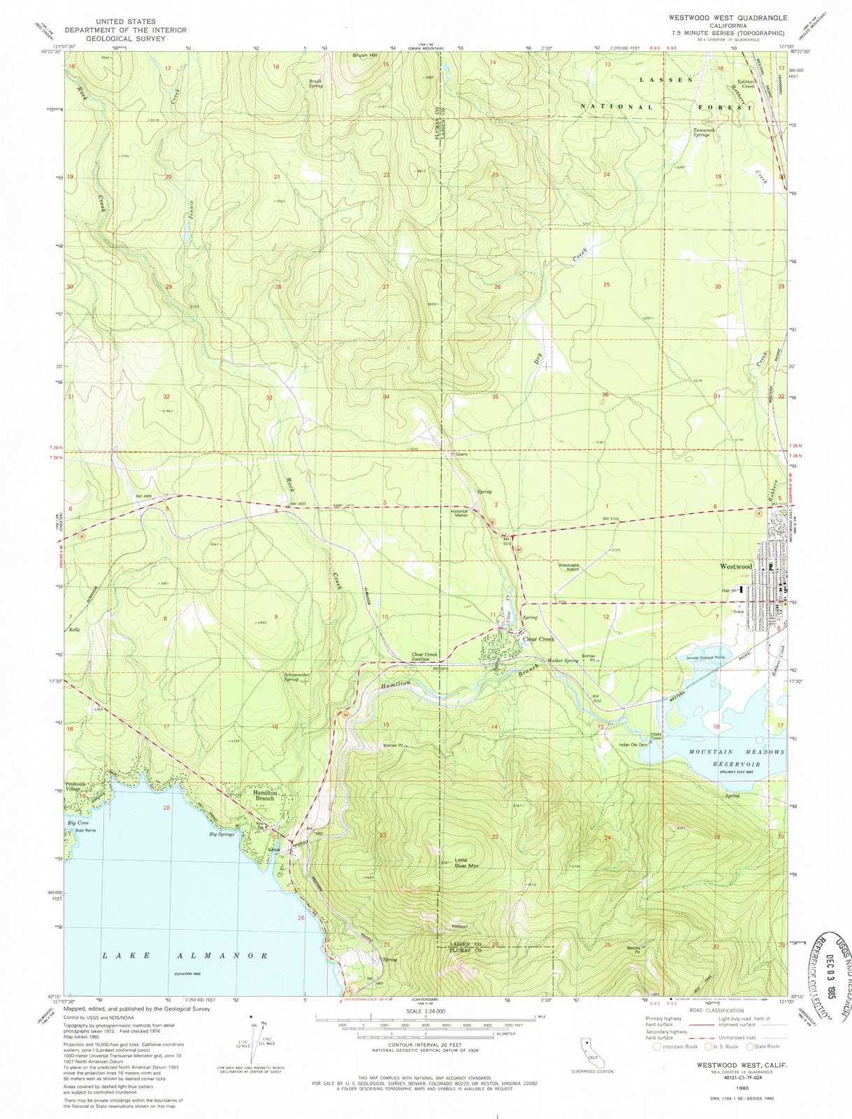 1980 Westwood West, CA - California - USGS Topographic Map