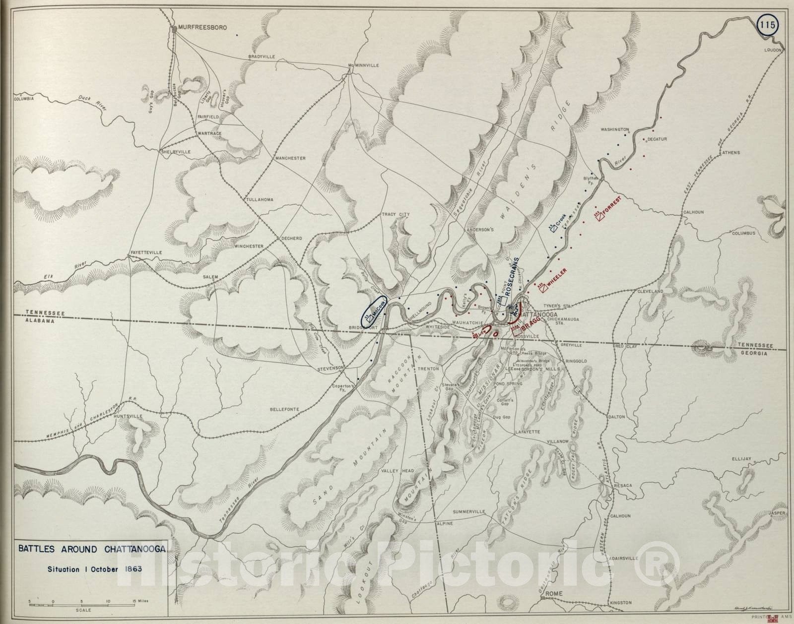 Historic 1956 Map - Atlas to accompany Steele's American campaigns - American Civil War: Peninsular Campaign, 1862 4