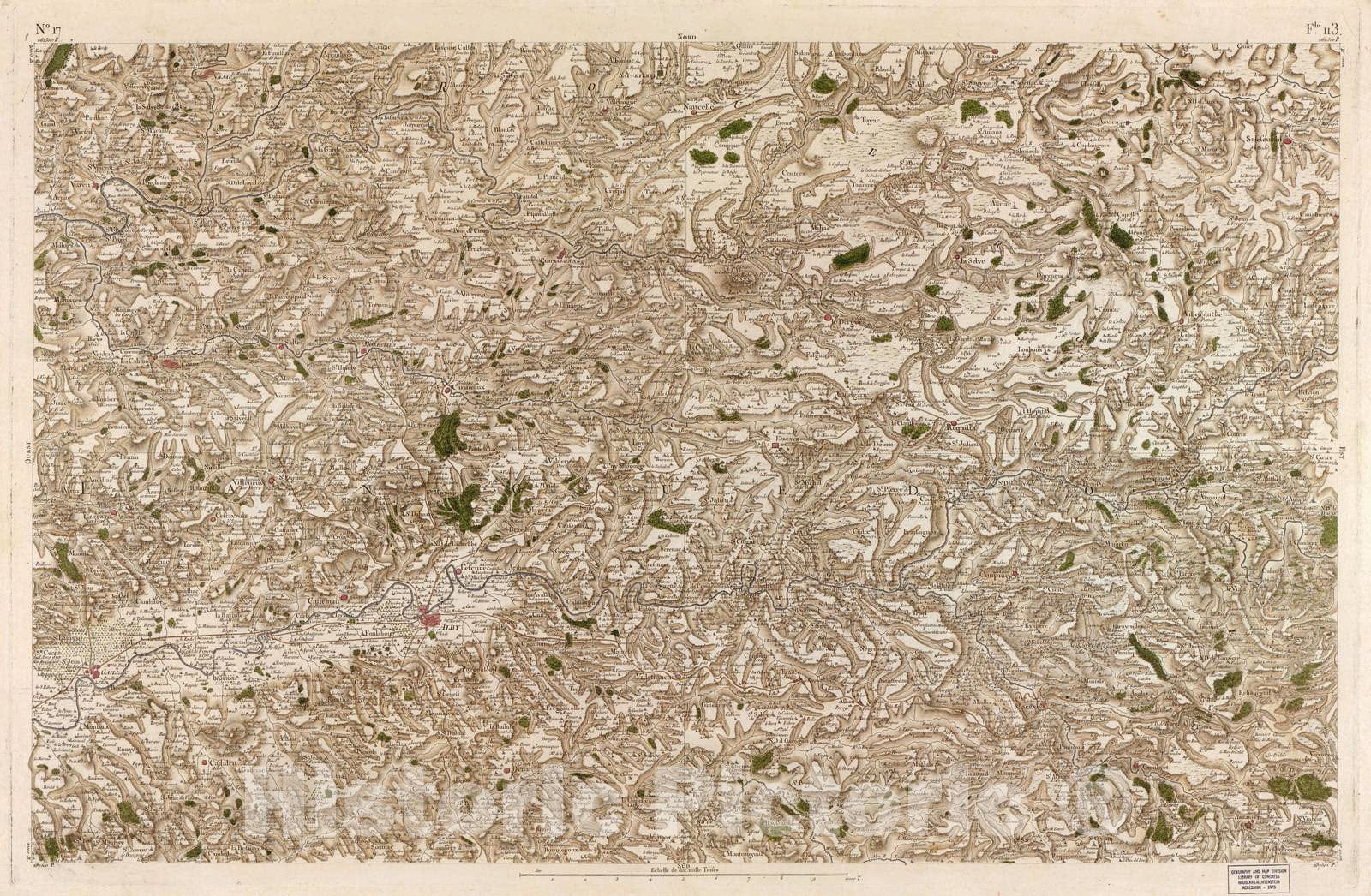 Historic 1756 Map - Carte de France - Image 17 of Copy 2