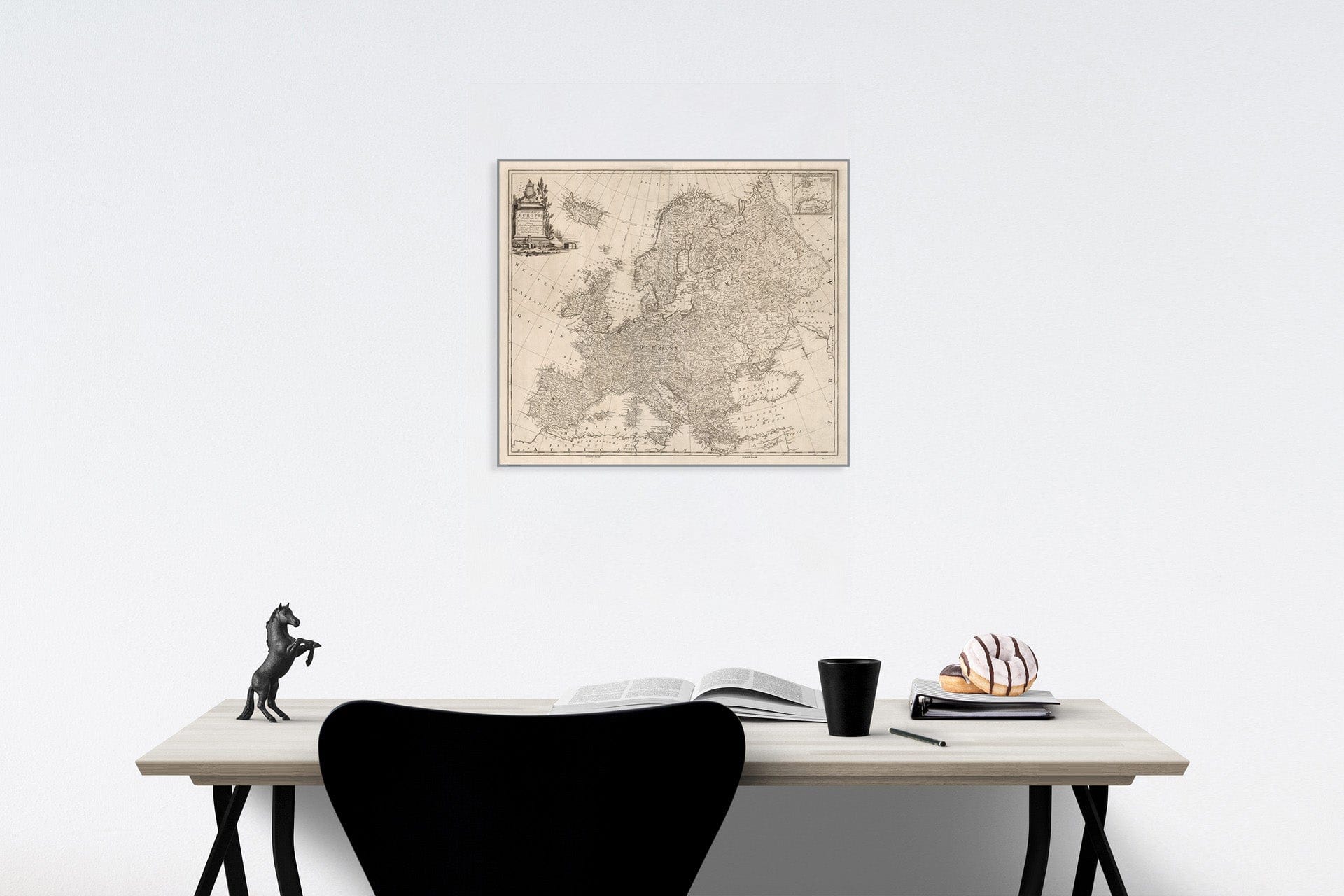 Historic Map : Composite Map: Vol. I. Europe. PlateI- IIII, 1774, Vintage Wall Decor