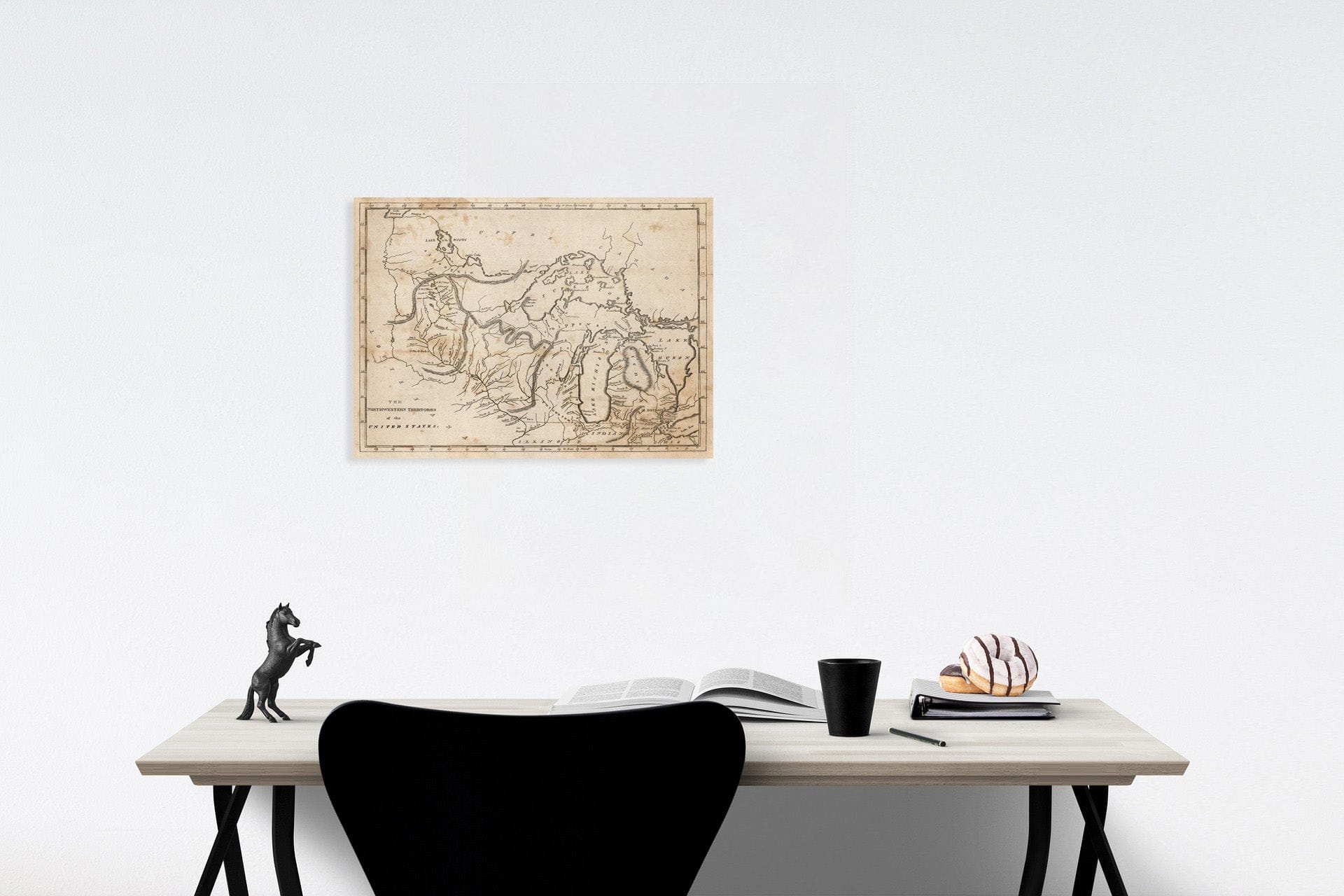 Historic Map : The Northwestern Territories of the United States, 1816, Vintage Wall Art