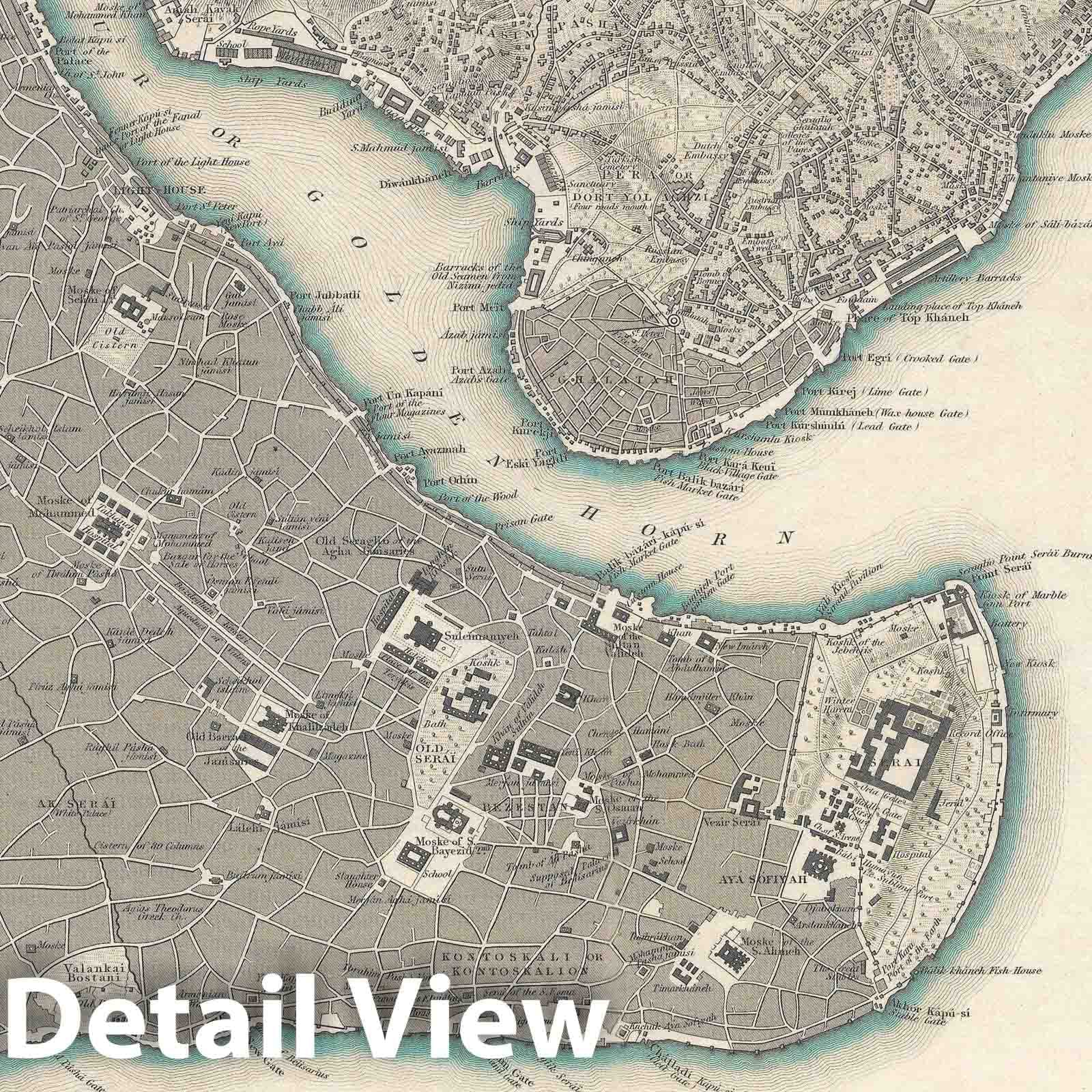 Historic Map : Constantinople