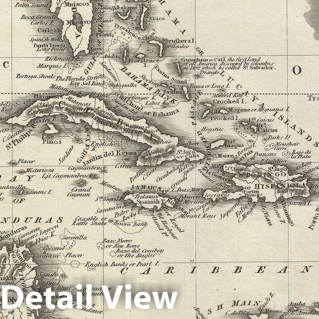 Historic Map : The West Indies