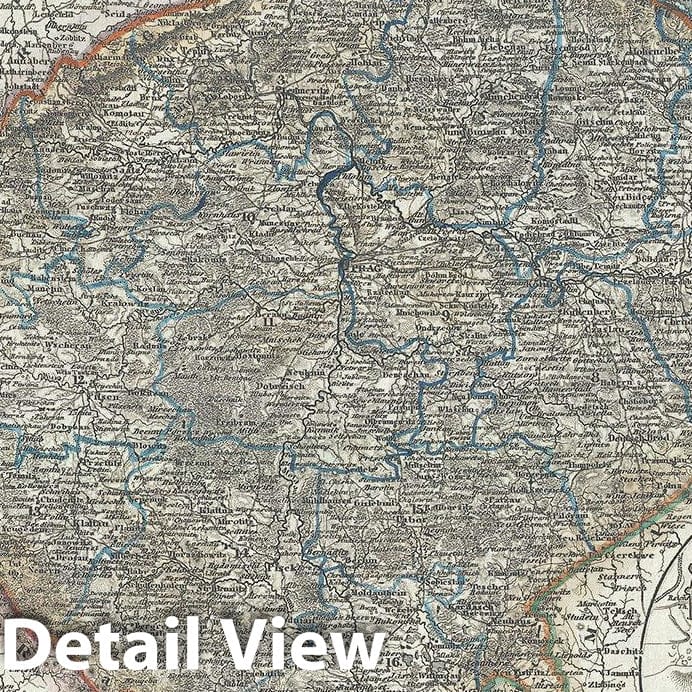 Historic Map : The Kingdom of Bohemia