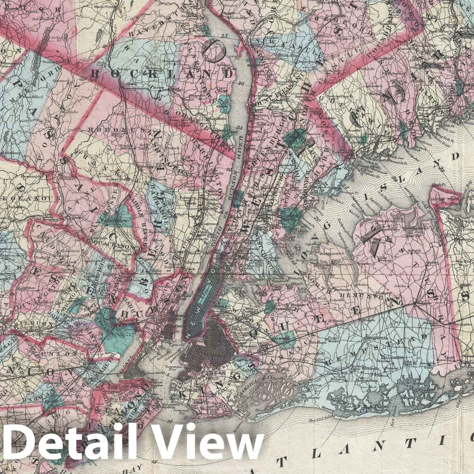 Historic Map : New York City and Vicinity