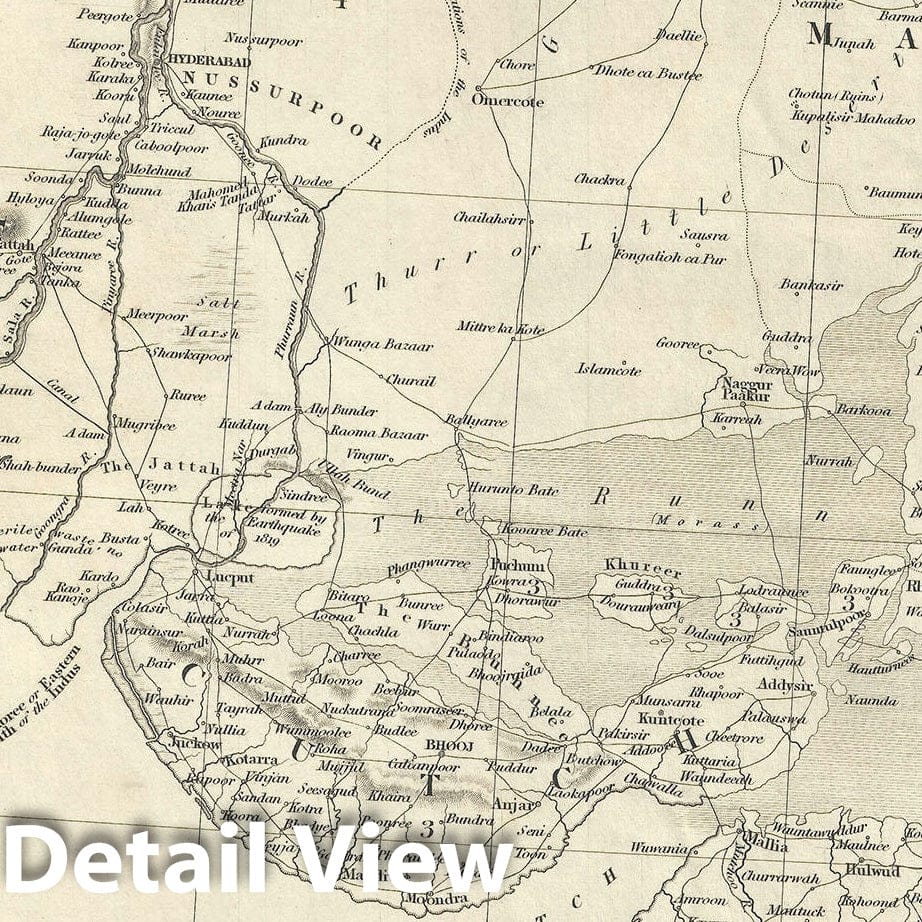 Historic Map : Western India