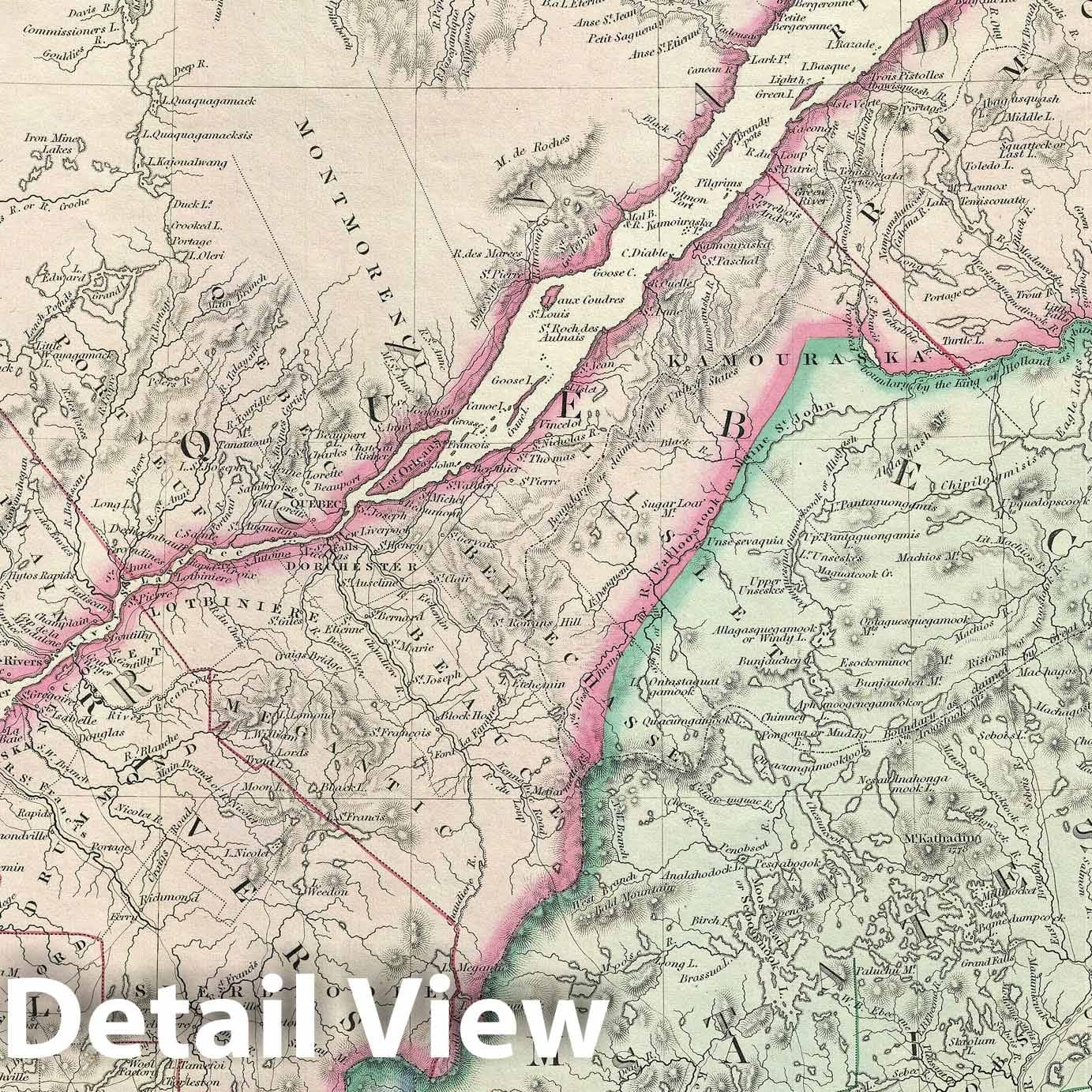 Historic Map : Lower Canada